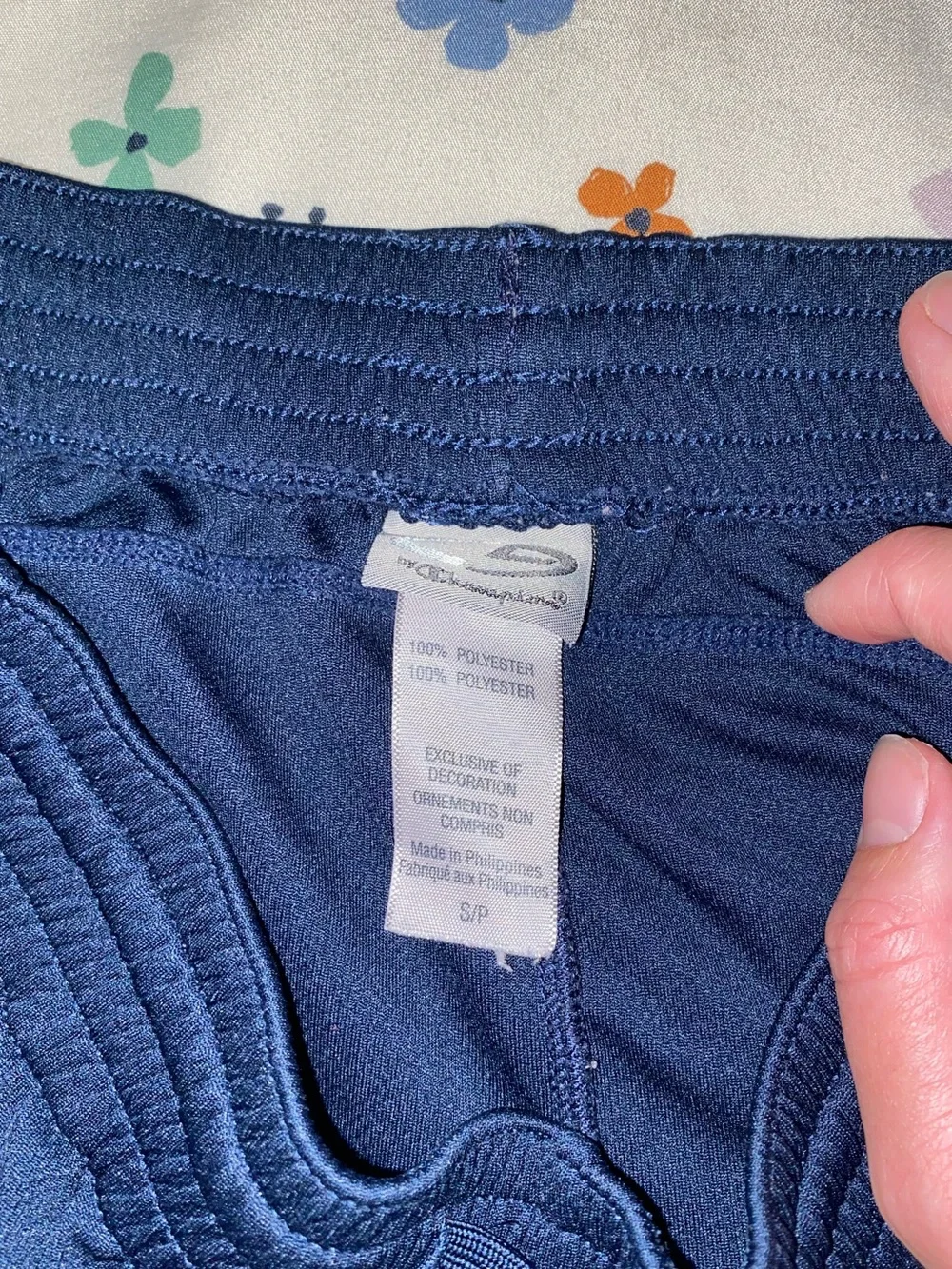 [FWP] Champion navy blue athletic shorts with white sides
